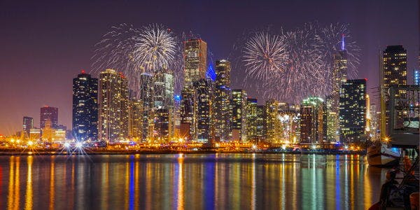 Fireworks Cruise on Lake Michigan